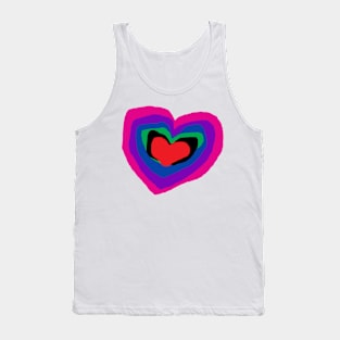 Heart T-Shirt Tank Top